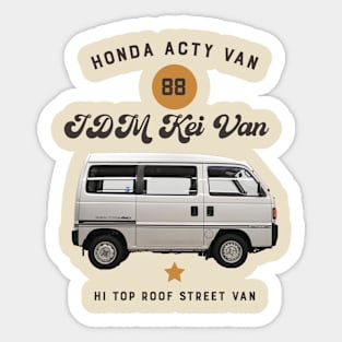 JDM VAN HONDA ACTY VAN Sticker